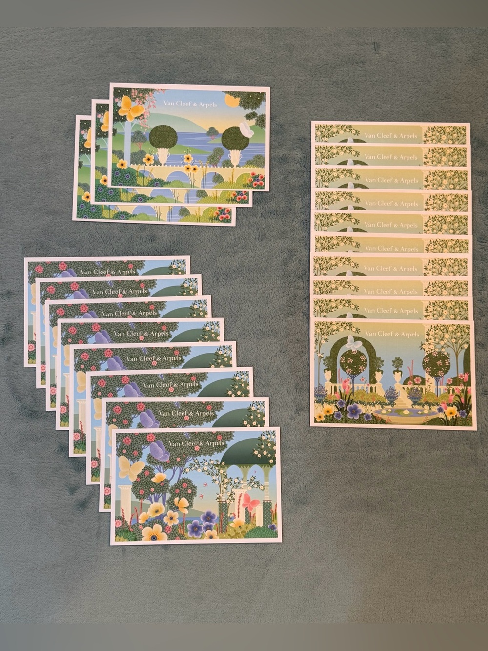 VAN CLEEF & ARPELS SET OF 21 POSTCARDS ROCKEFELLER CENTER SPRING 2026